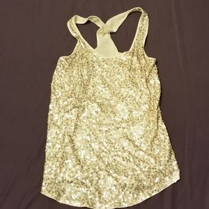 White Sequin Camisol